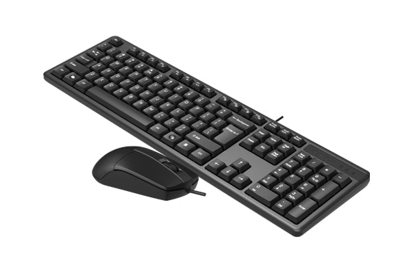 A4Tech Keyboard Mouse KK-3330S Wired Silent Combo