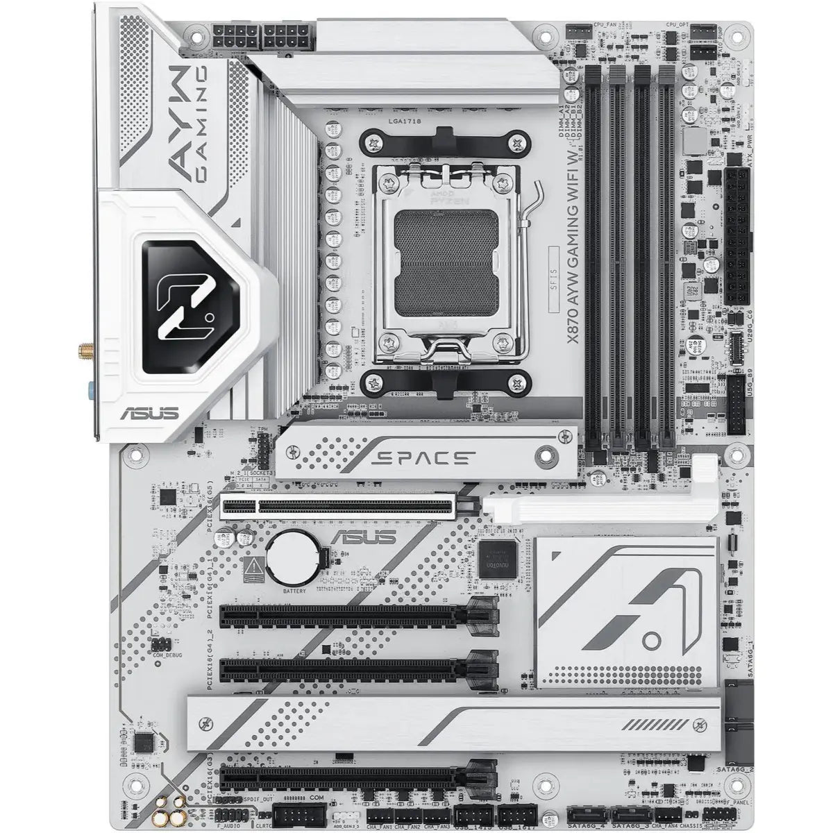 Asus Motherboard X870 AYN Gaming wifi w ATX White