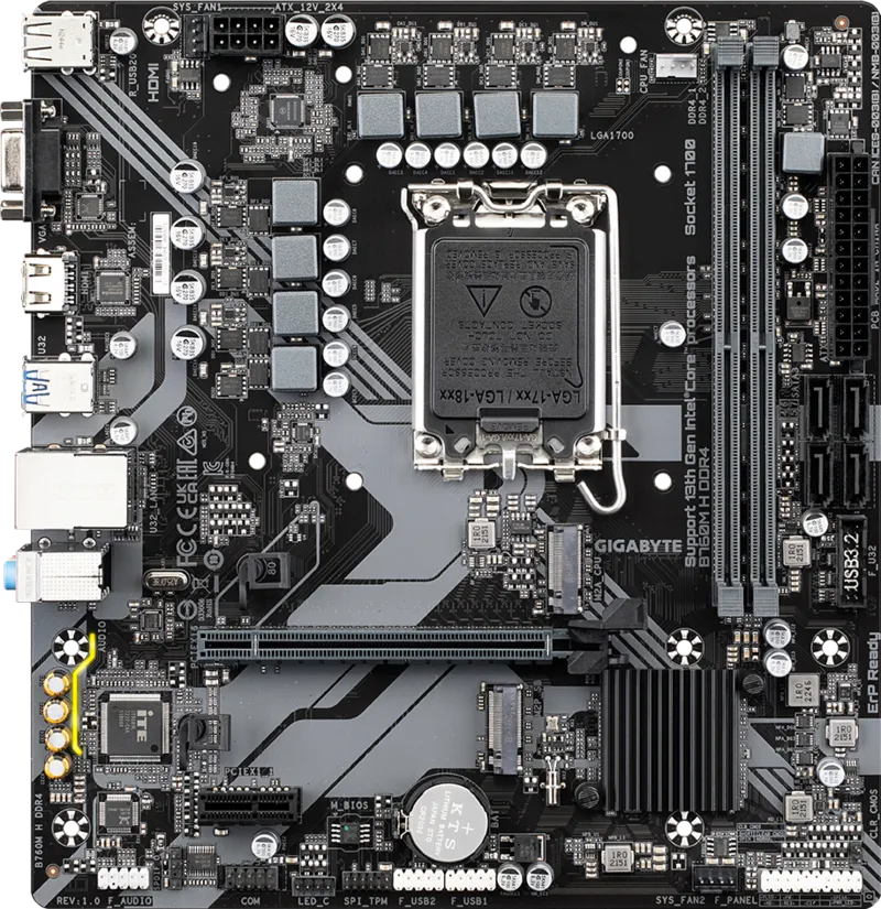 Gigabyte Motherboard B760m H DDR4