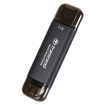 Transcend Portable SSD ESD310 1TB External SSD USB-A/C