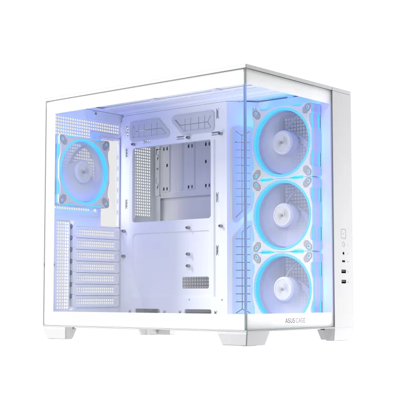 Asus Casing A32 Plus ARGB White Chassis ATX 4 ARGB Fan