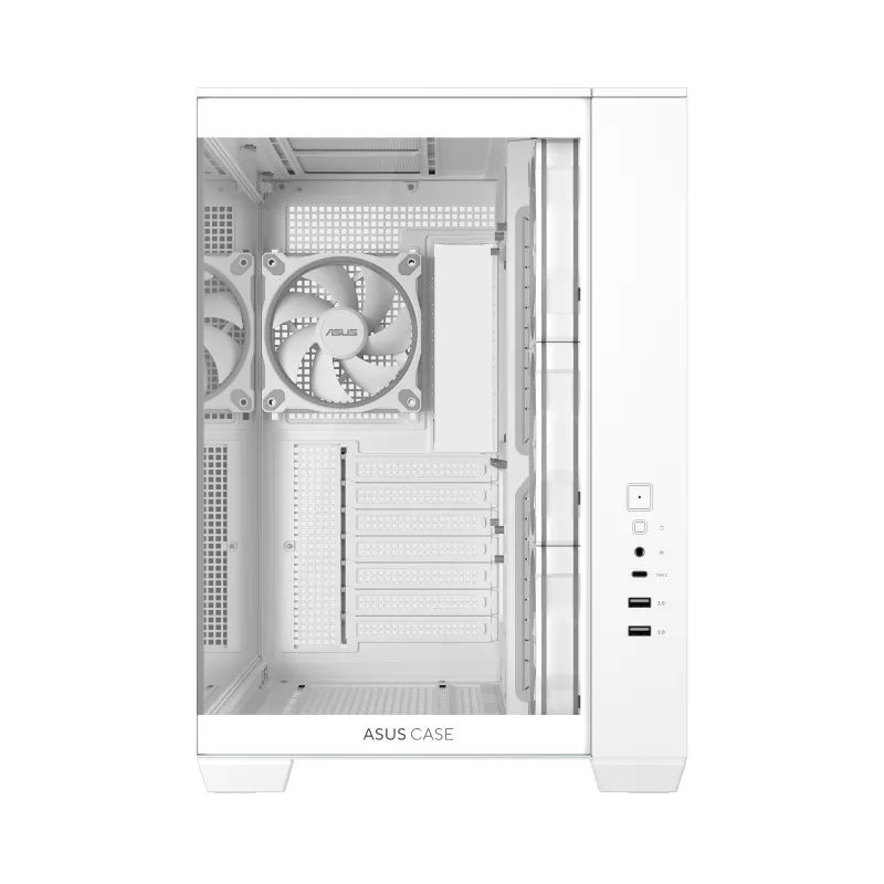 Asus Casing A32 Plus ARGB White Chassis ATX 4 ARGB Fan