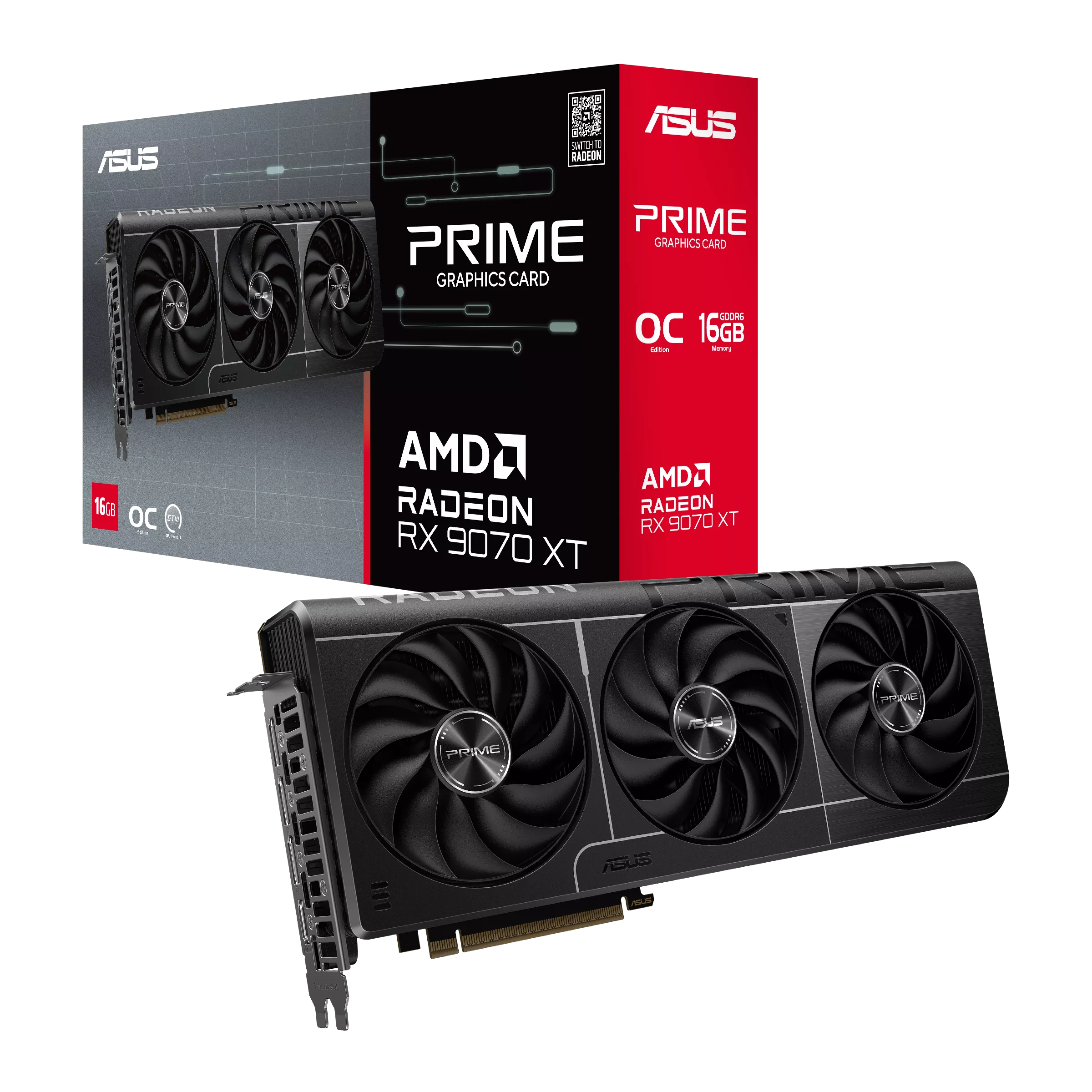 Asus Graphic Card Prime RX 9070XT 16GB OC