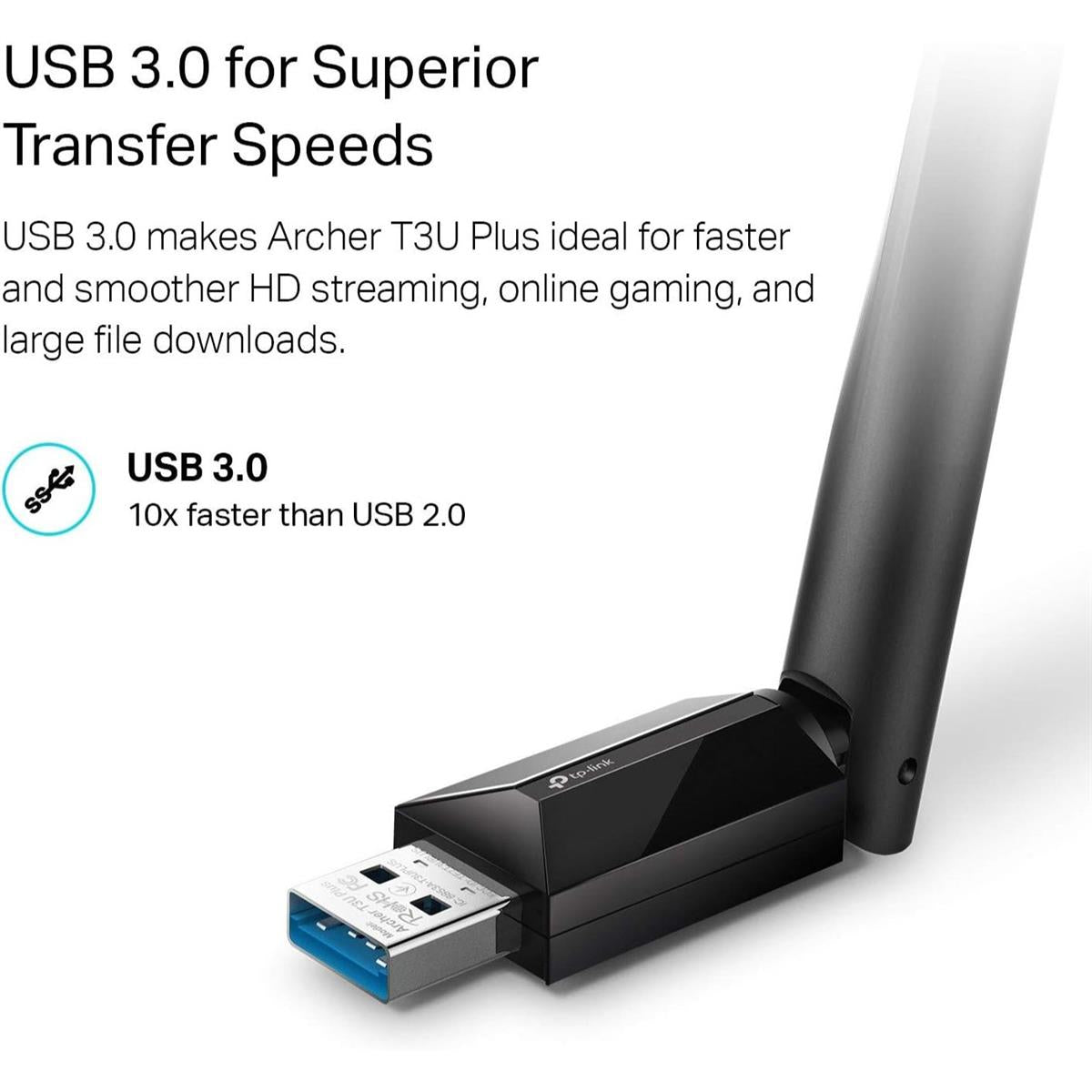Tp-Link Wifi Adapter T3U Plus AC1300 Wireless