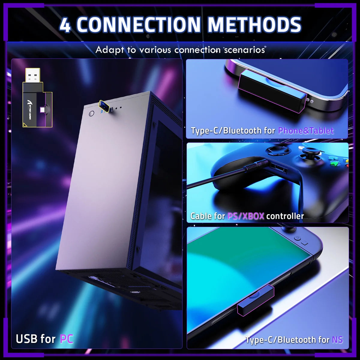 Attack Shark Headset L80 Pro Tri Mode(Bluetooth Wireless Wired) Dual Mic