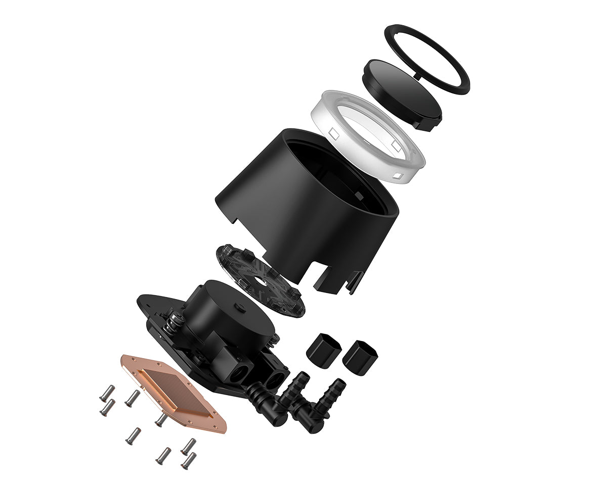 ID Cooling Liquid Cooler FX360 LCD ARGB AIO 360mm Black