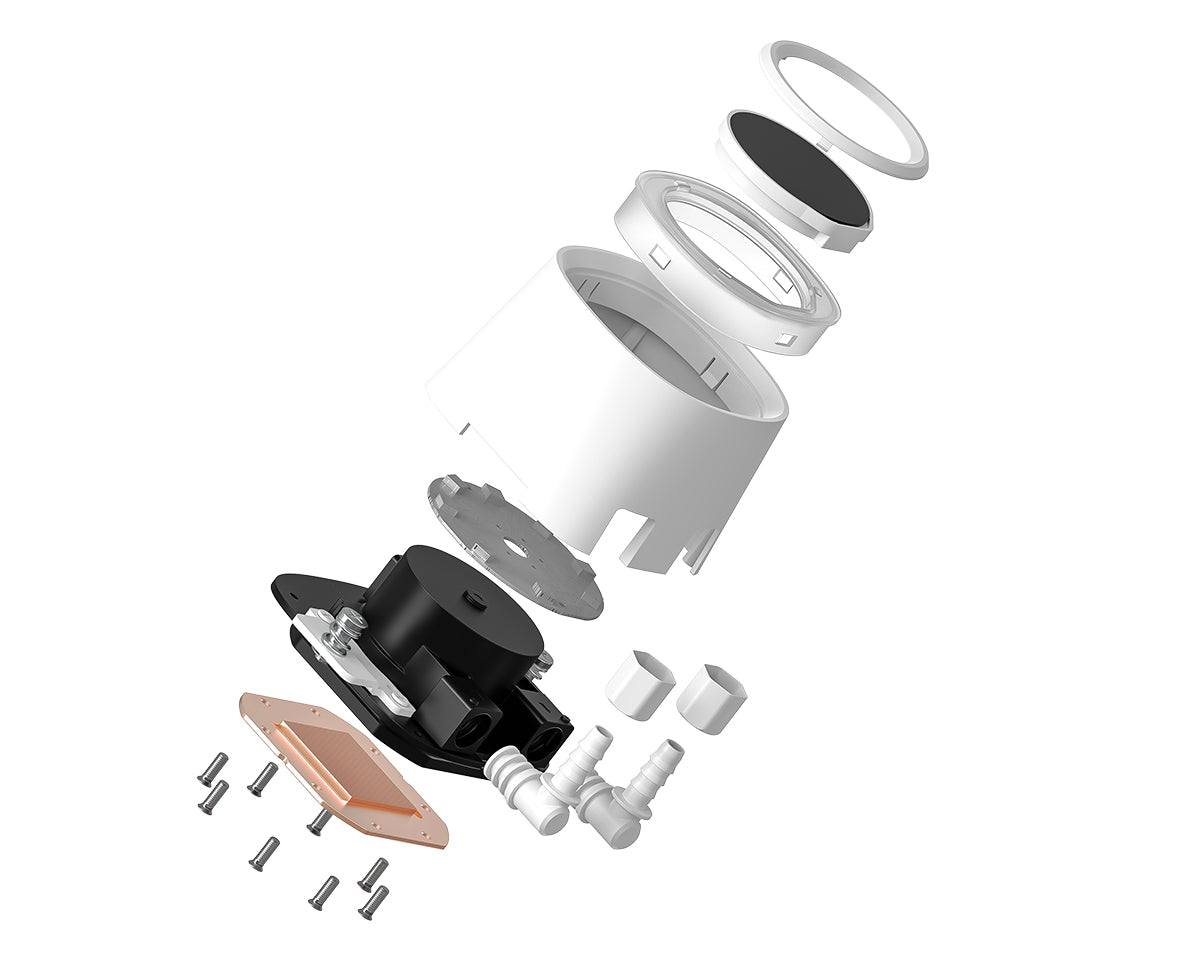ID Cooling Liquid Cooler FX360 LCD ARGB AIO 360mm White