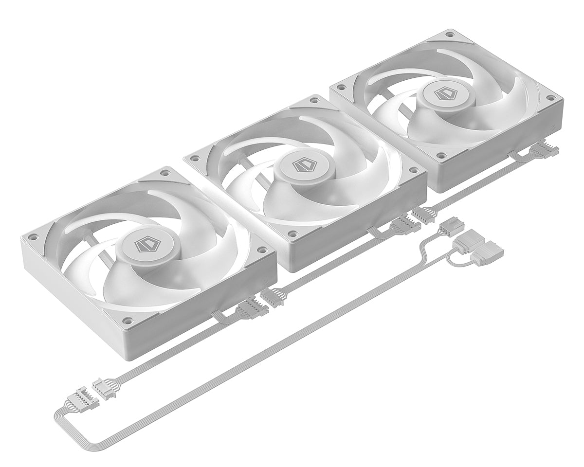 ID Cooling Liquid Cooler FX360 LCD ARGB AIO 360mm White
