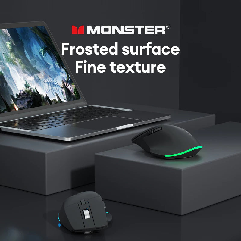 Monster Mouse Airmars M1 Bluetooth Wireless Vertical Mouse RGB