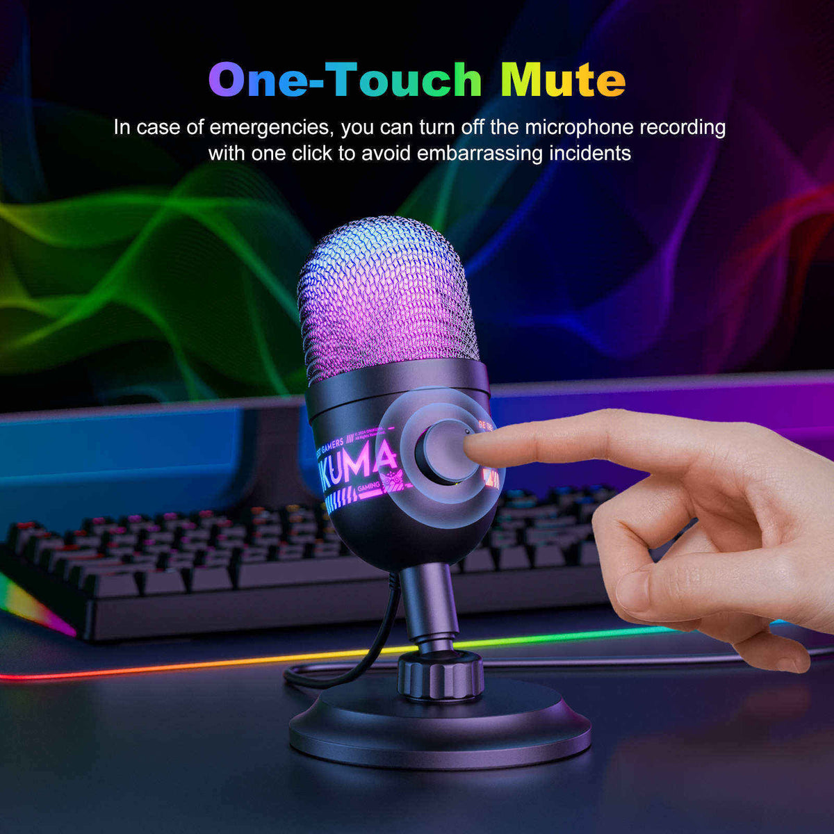 Onikuma Microphone M930 48Hz To 20KHz Touch