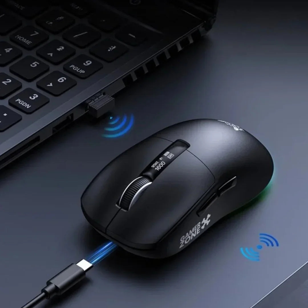 Onikuma Mouse DM07 PAW 3311 24000 DPI 1K Polling Rate RGB With Charging Dock