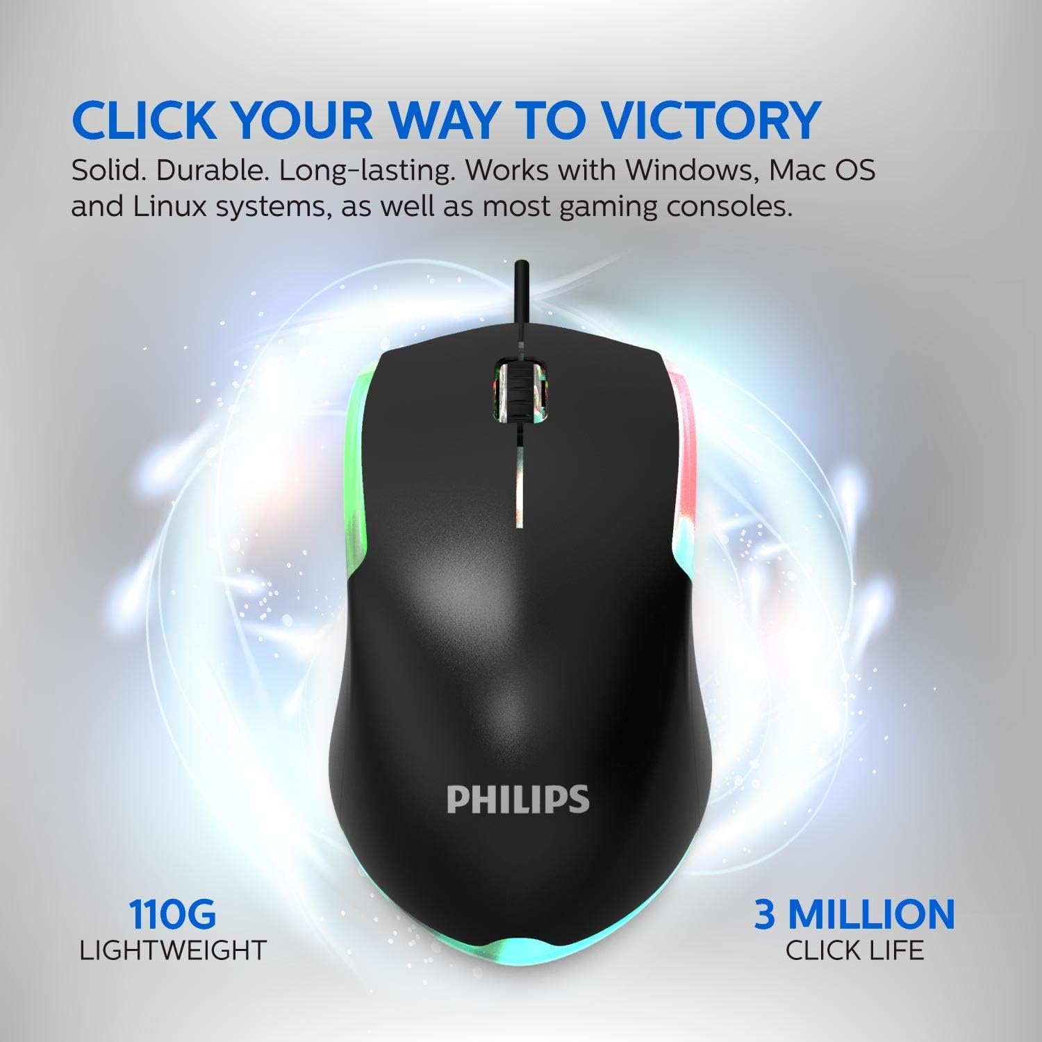Philips Mouse G314 Gaming Mouse Wired 1200DPI