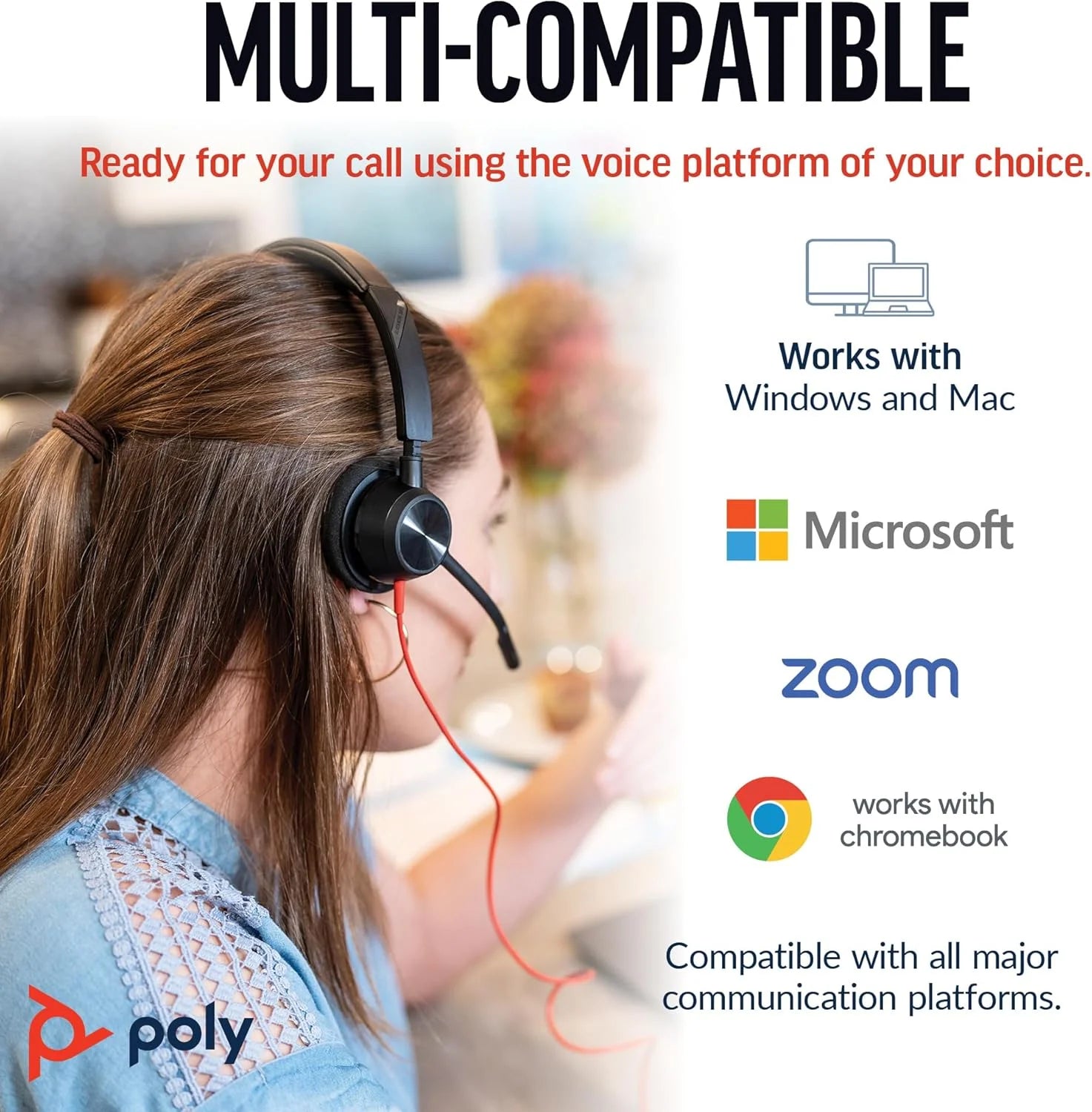 Plantronics Headset C3320 Blackwire USB A