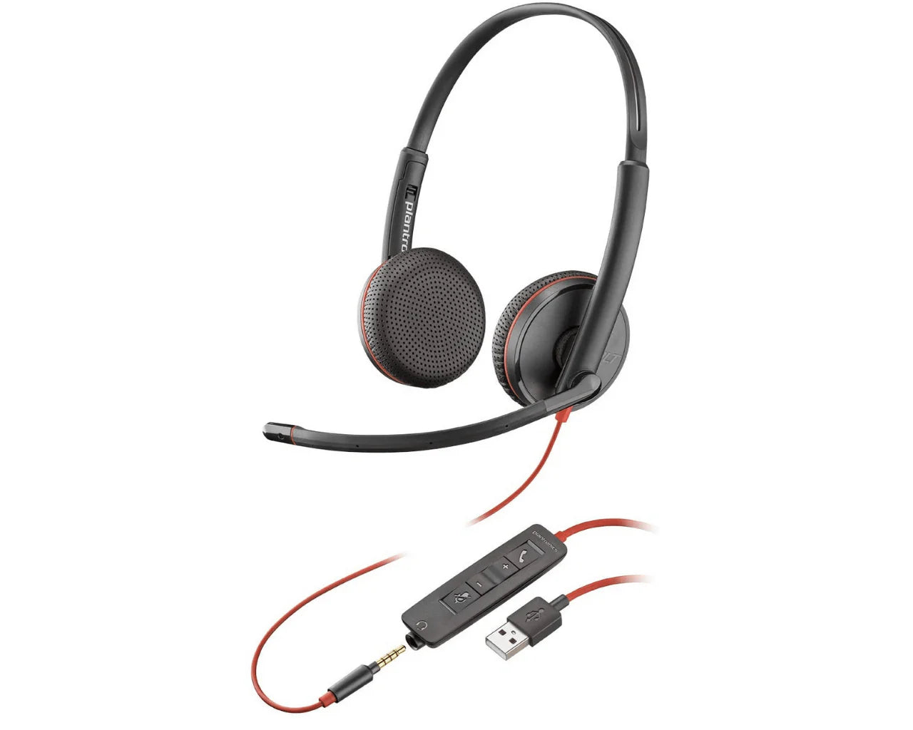 Plantronics Headset C3225 Blackwire USB-A Wired