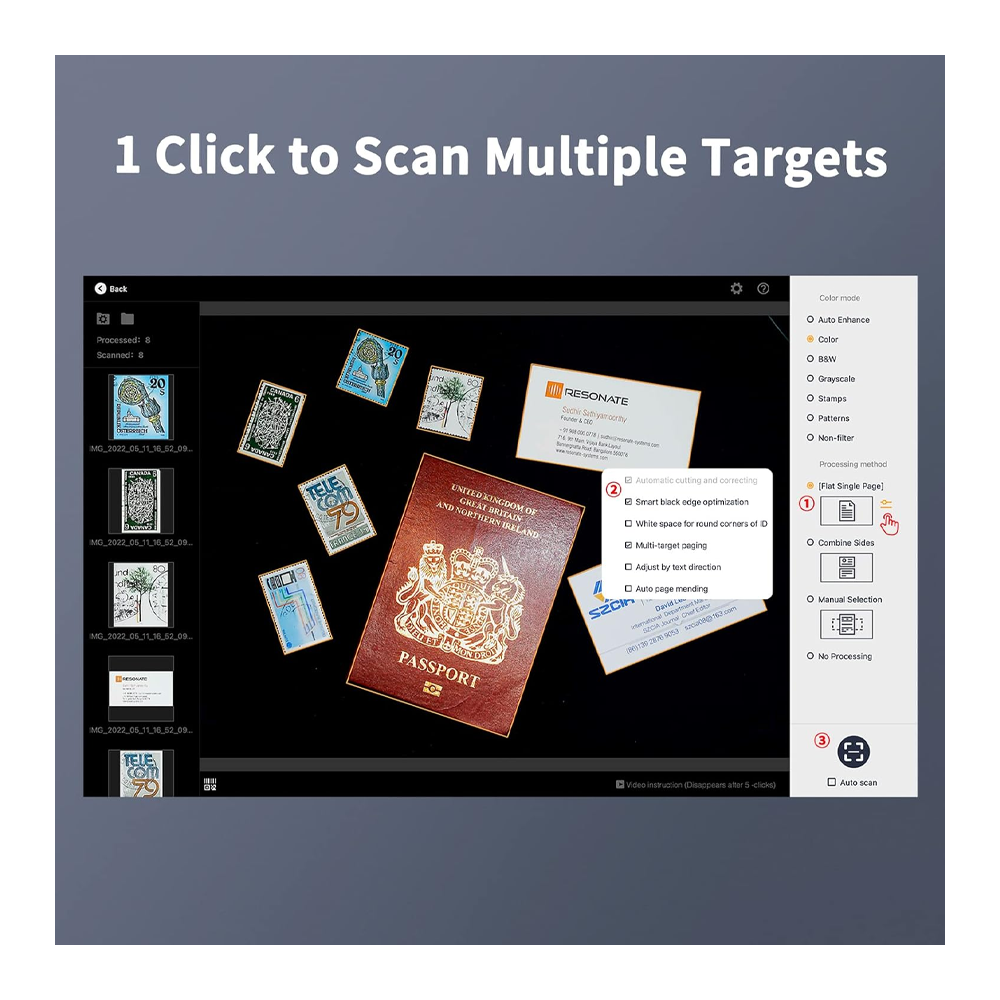 CZUR Scanner Lens 1200 Pro Portable Book Scanner