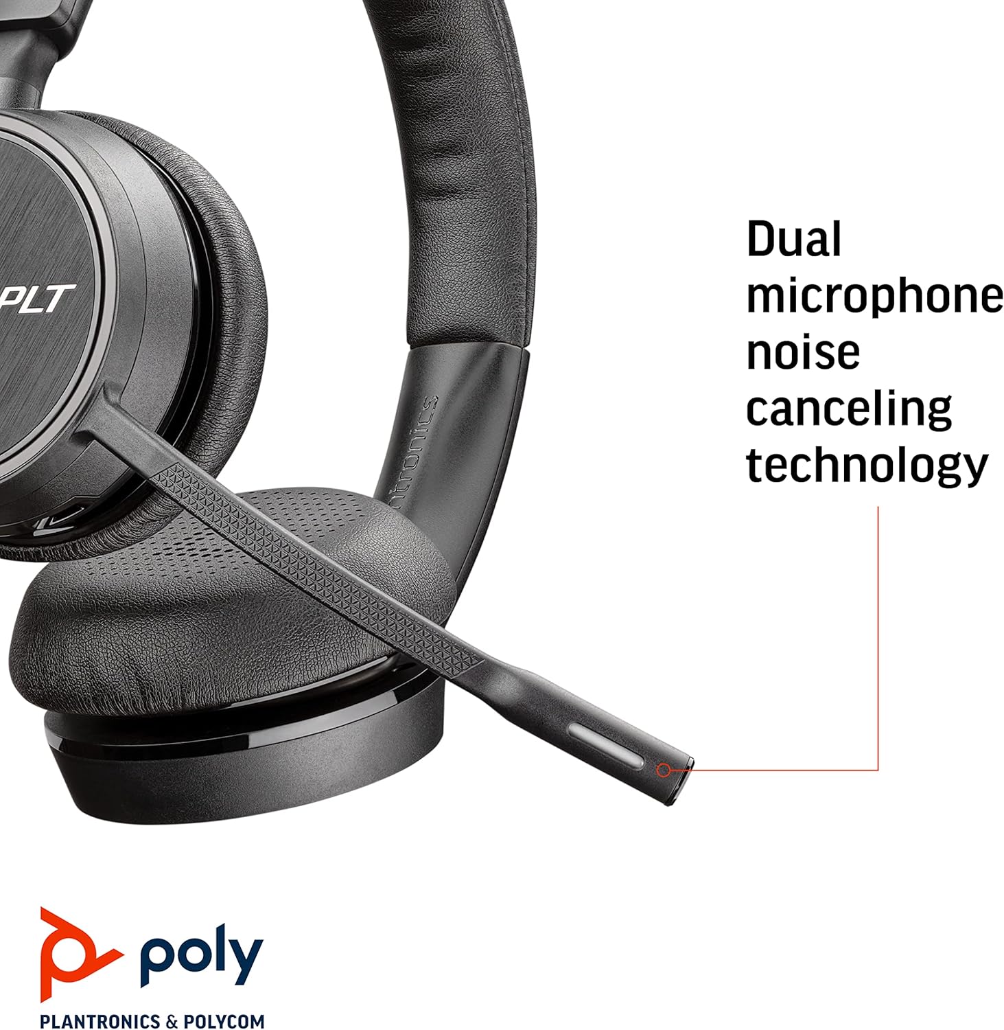 Plantronics Headset Voyager 4220 Office Bluetooth USB-A Noise Canceling Stereo