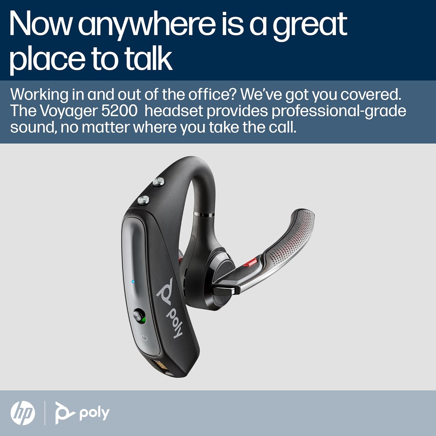 Plantronics Headset Voyager 5200 UC Bluetooth Four ANC Mic