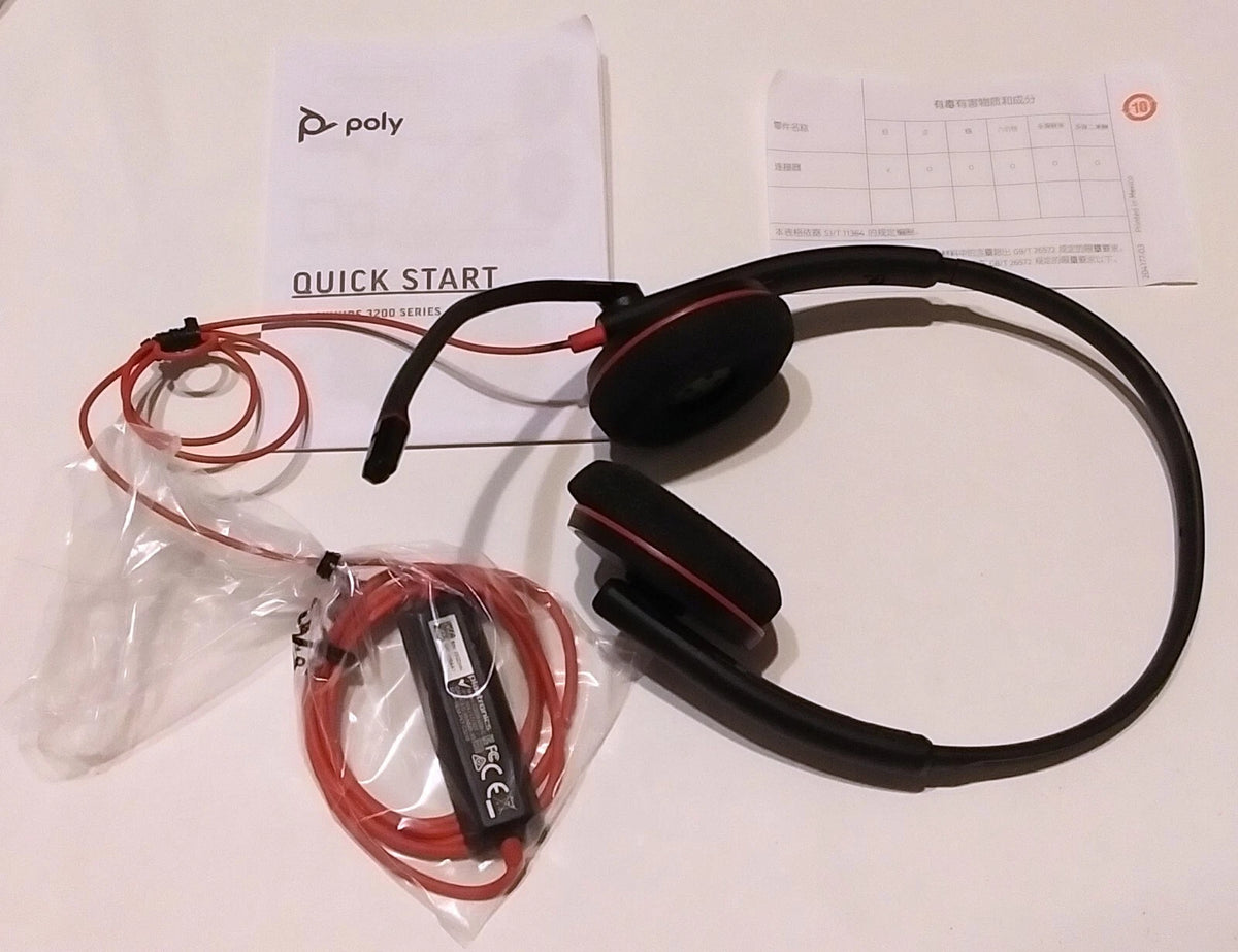 Plantronics Headset C3220 Blackwire USB A With Box