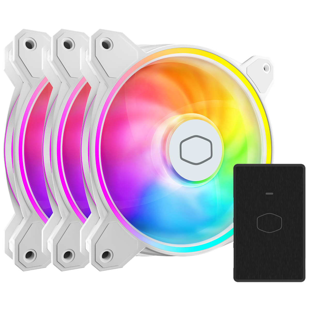 Cooler Master Case Fan MF120²  MASTERFAN HALO (3N1) CASE FAN (WHITE)