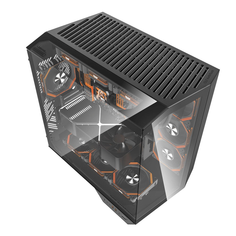 Darkflash Casing DY470 Black ATX No Fans