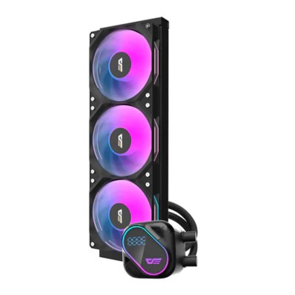 DarkFlash Liquid Cooler DO 360 AIO 360mm with Digital Screen Temperature Black