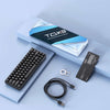 Kemove Keyboard TMKB T63 60% Wireless Mechanical Black Red Switch