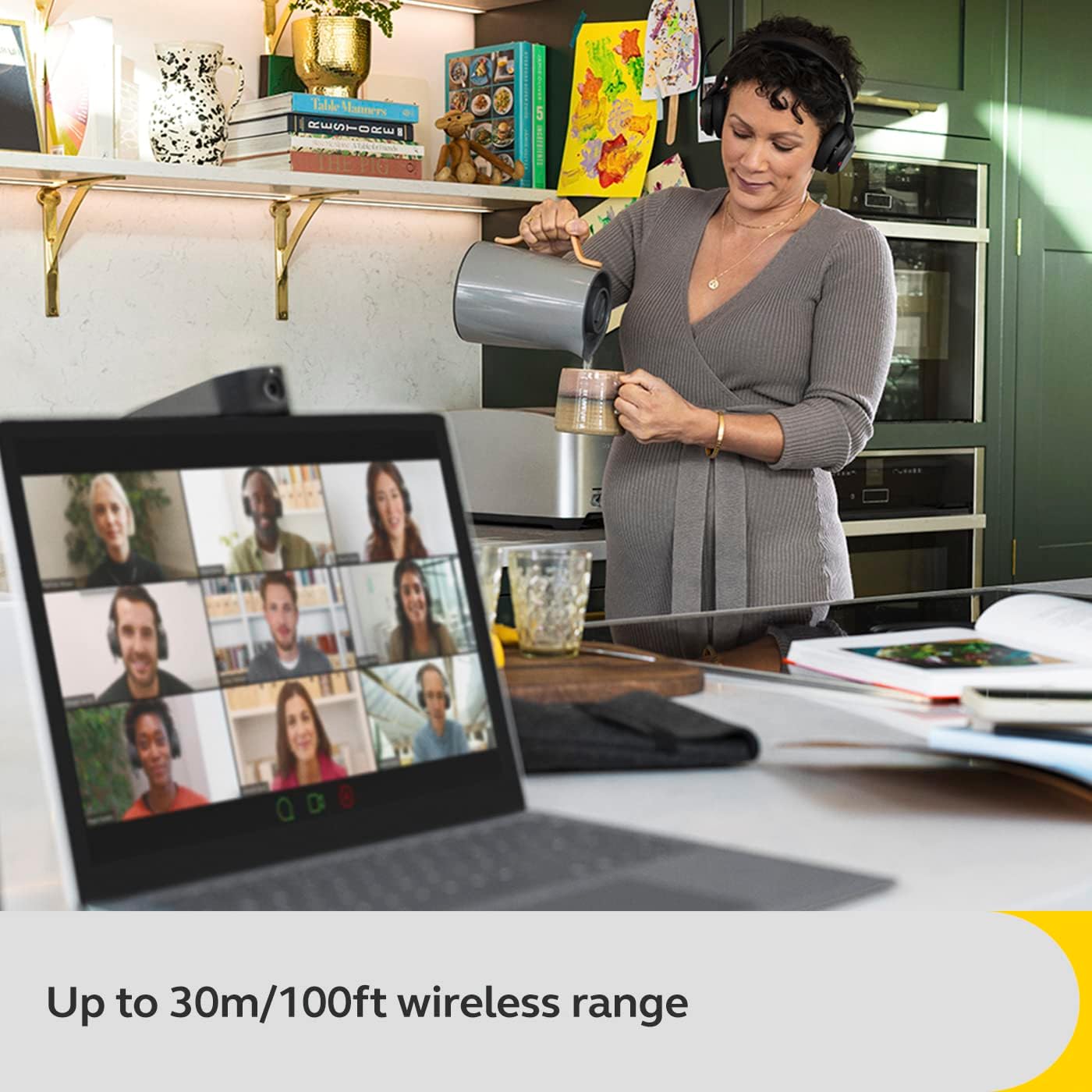 Jabra Headset Evolve2 55 Wireless Stero With Charging Dock