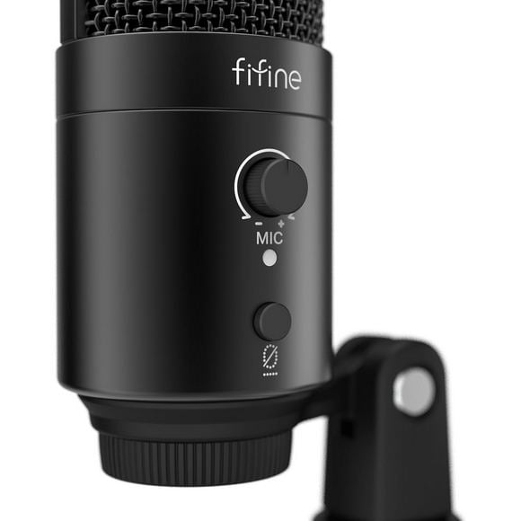 Fifine Microphone K683A USB Desktop PC with Pop Filter for Computer and Mac