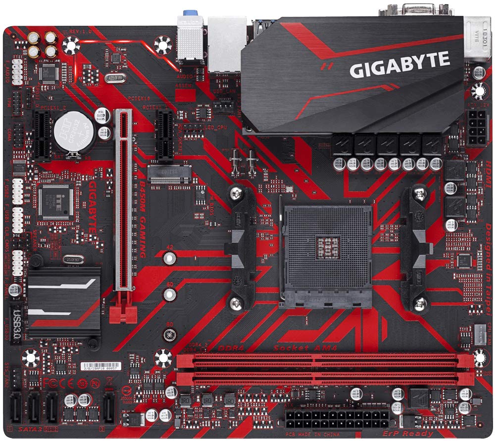 Gigabyte Motherboard B450M Micro ATX Gaming DDR4