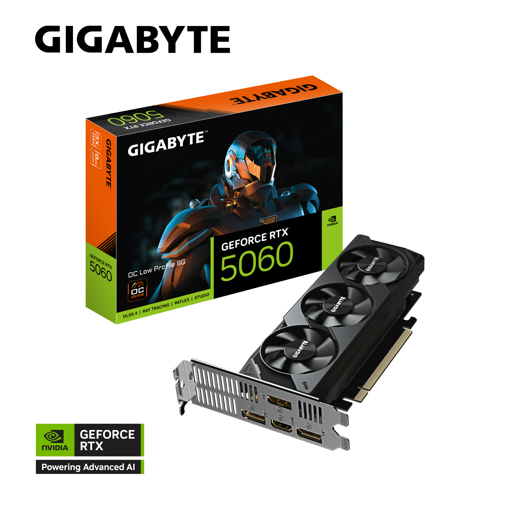 Gigabyte Graphic Card RTX 5060 Low Profile OC 8GB