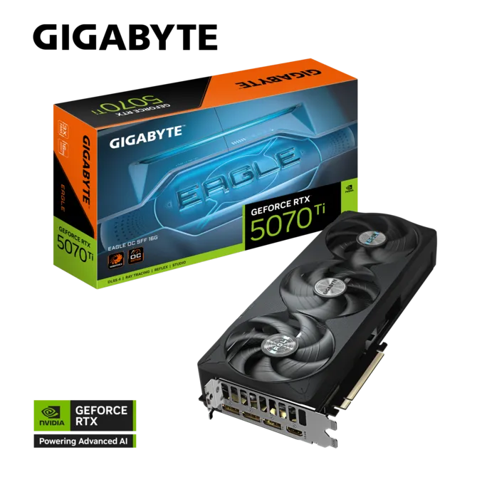 Gigabyte Graphics Card RTX 5070 Ti Eagle OC SFF 16GB GDDR7