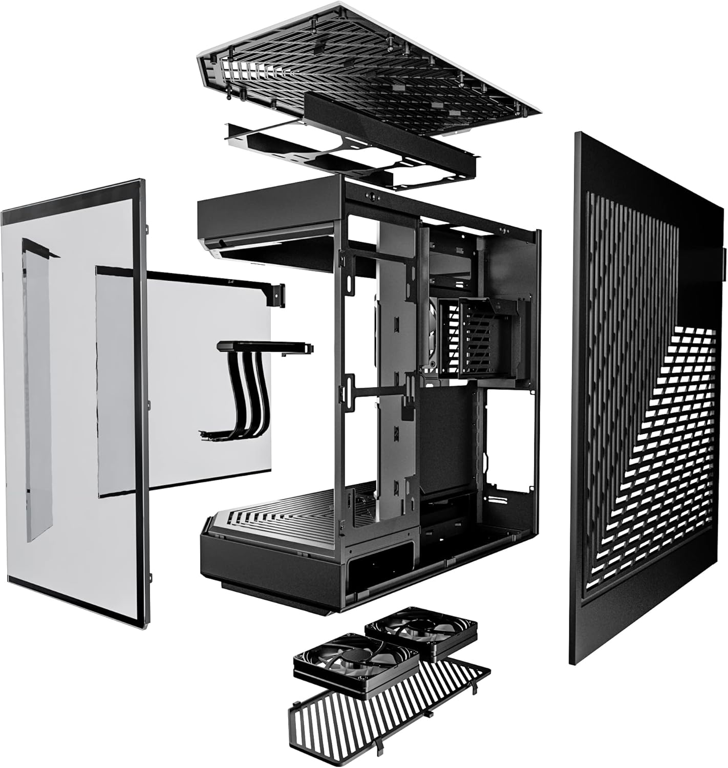 HYTE Casing Y60 Modern Aesthetic Dual Chamber Panoramic ATX Mid-Tower