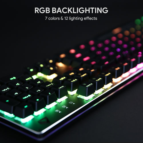 Aukey Keyboard KMG12 Mechanical 104 key Red Switch