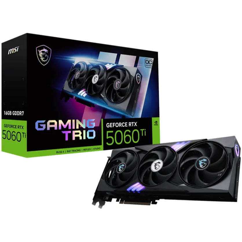 MSI Graphic Card RTX 5060 TI 16GB Gaming Trio OC GDDR7