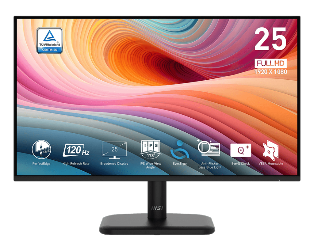 MSI LED Monitor PRO MP251 E2 24.5-inch 120 Hz IPS 1920 x 1080 (FHD)