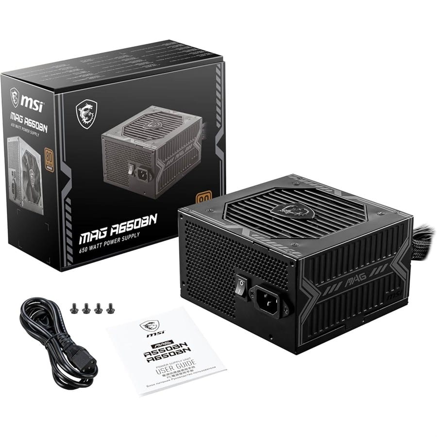 MSI Power Supply MAG A650BN 650W 80 Plus Bronze