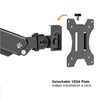 MXG LED Stand BMA-36 Triple Monitor Premium Aluminum Spring-Assisted With 3.0 USB