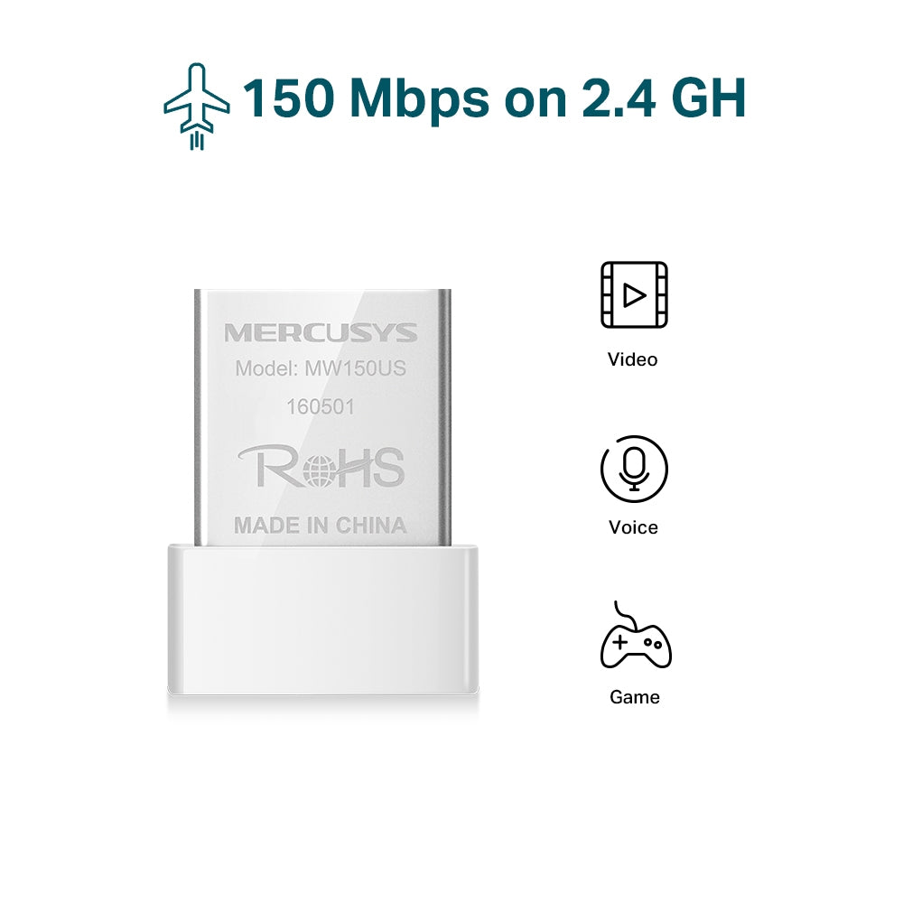 Mercusys Wireless Mini USB Adapter MW150US