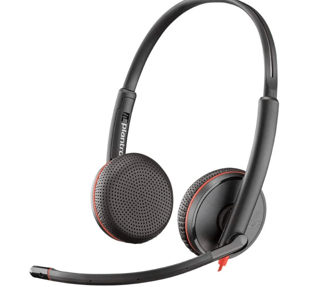 Plantronics Headset C3225 Blackwire USB-A Wired