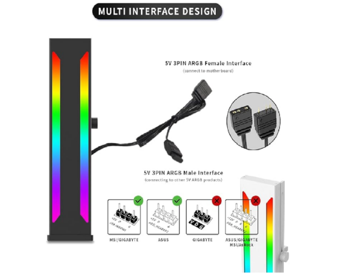 Turbo GPU Support Bracket IHP BL-100 Aluminum White
