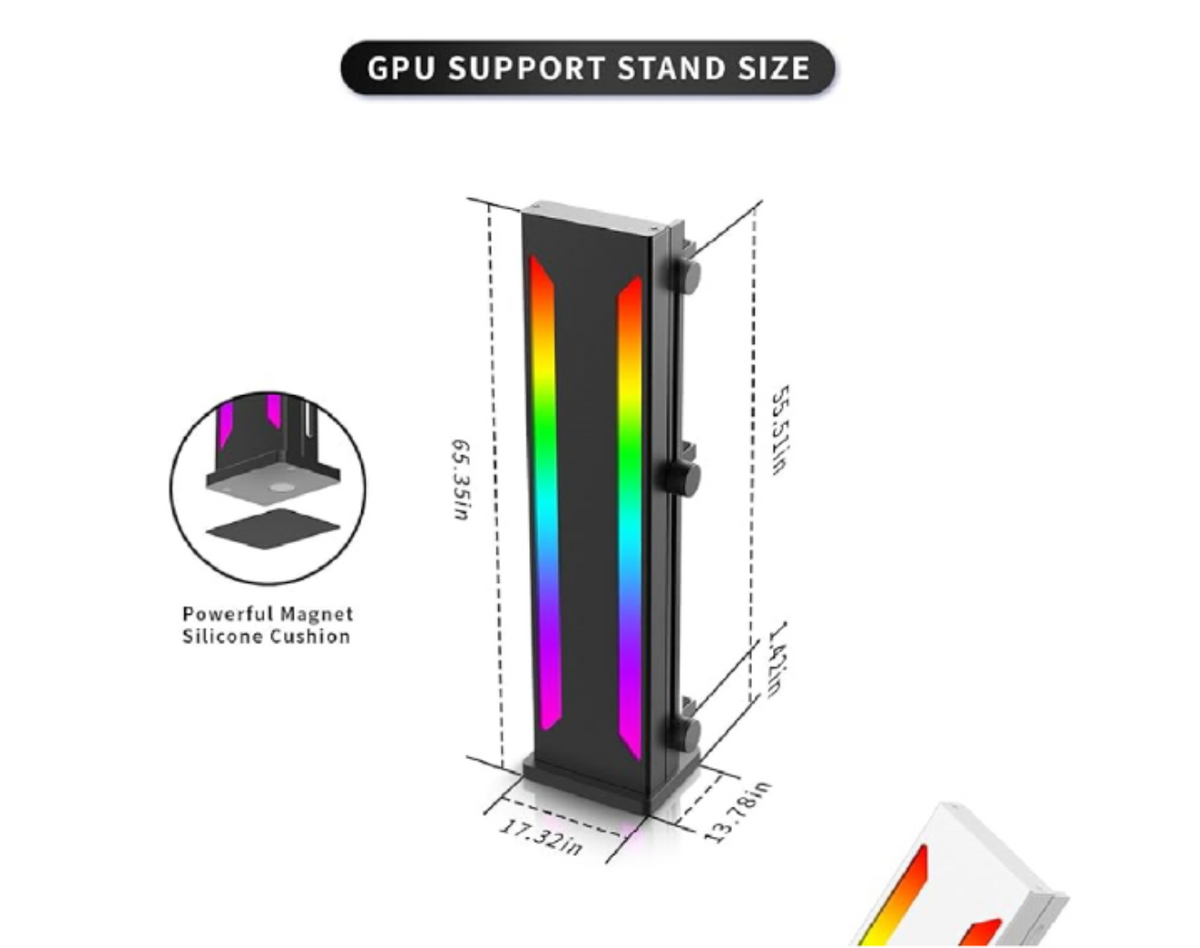 Turbo GPU Support Bracket IHP BL-100 Aluminum Black