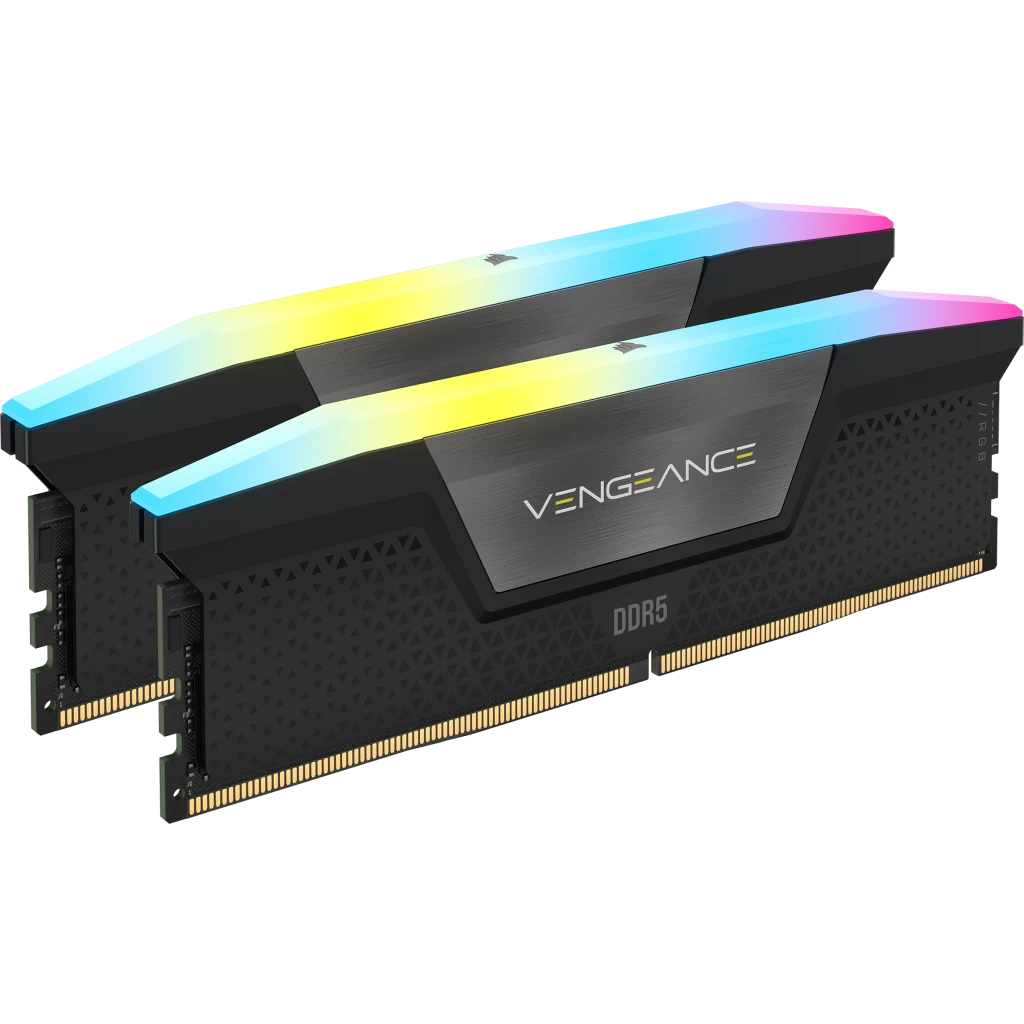 Corsair Ram Desktop VENGEANCE RGB 32GB (2x16GB) DDR5 6400MHz Black