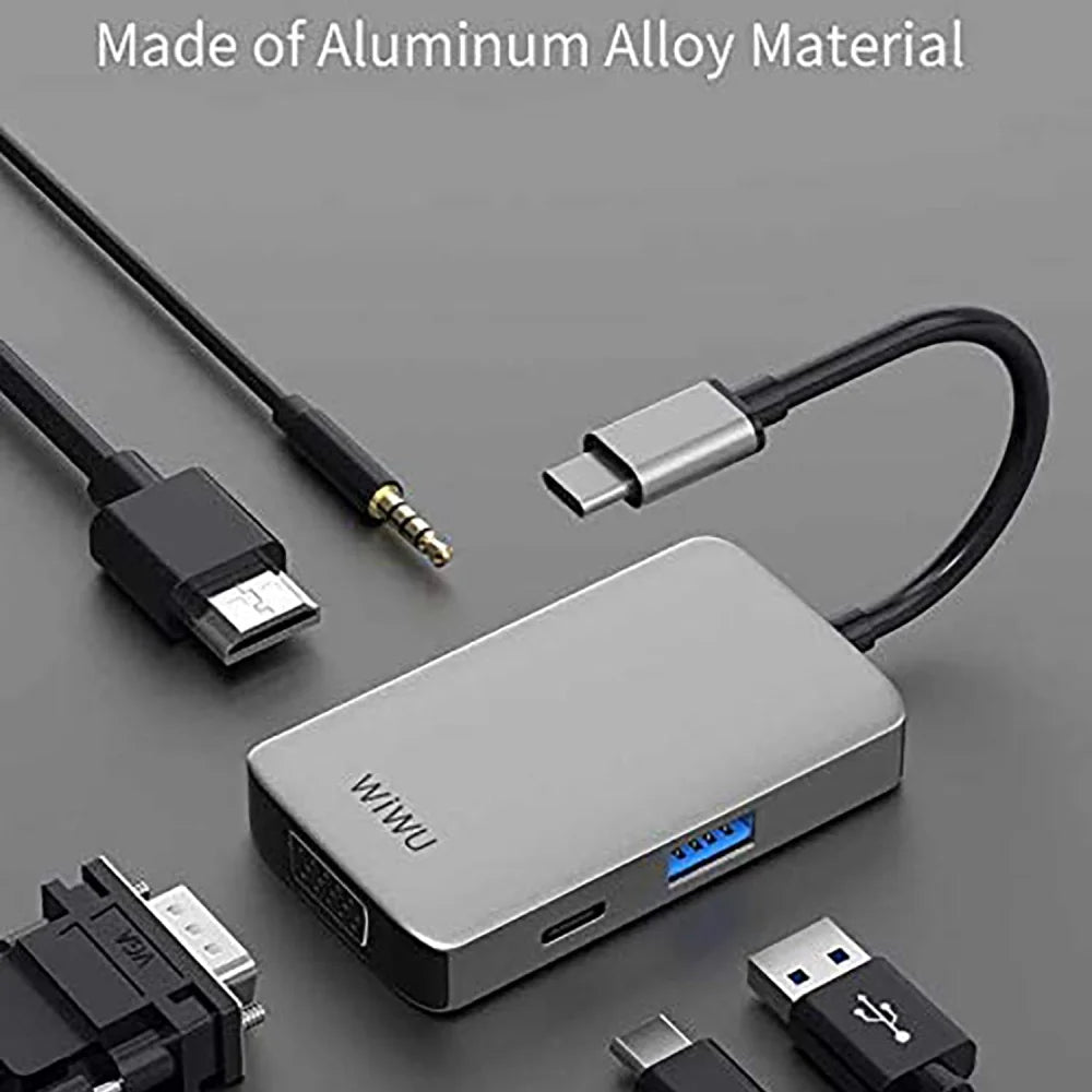 WIWU Converter 5 in 1 (513HVP) Type-C Hub
