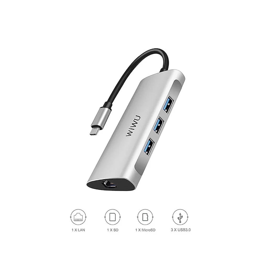 WIWU Converter 6 in 1 (631STR) Type-C Hub
