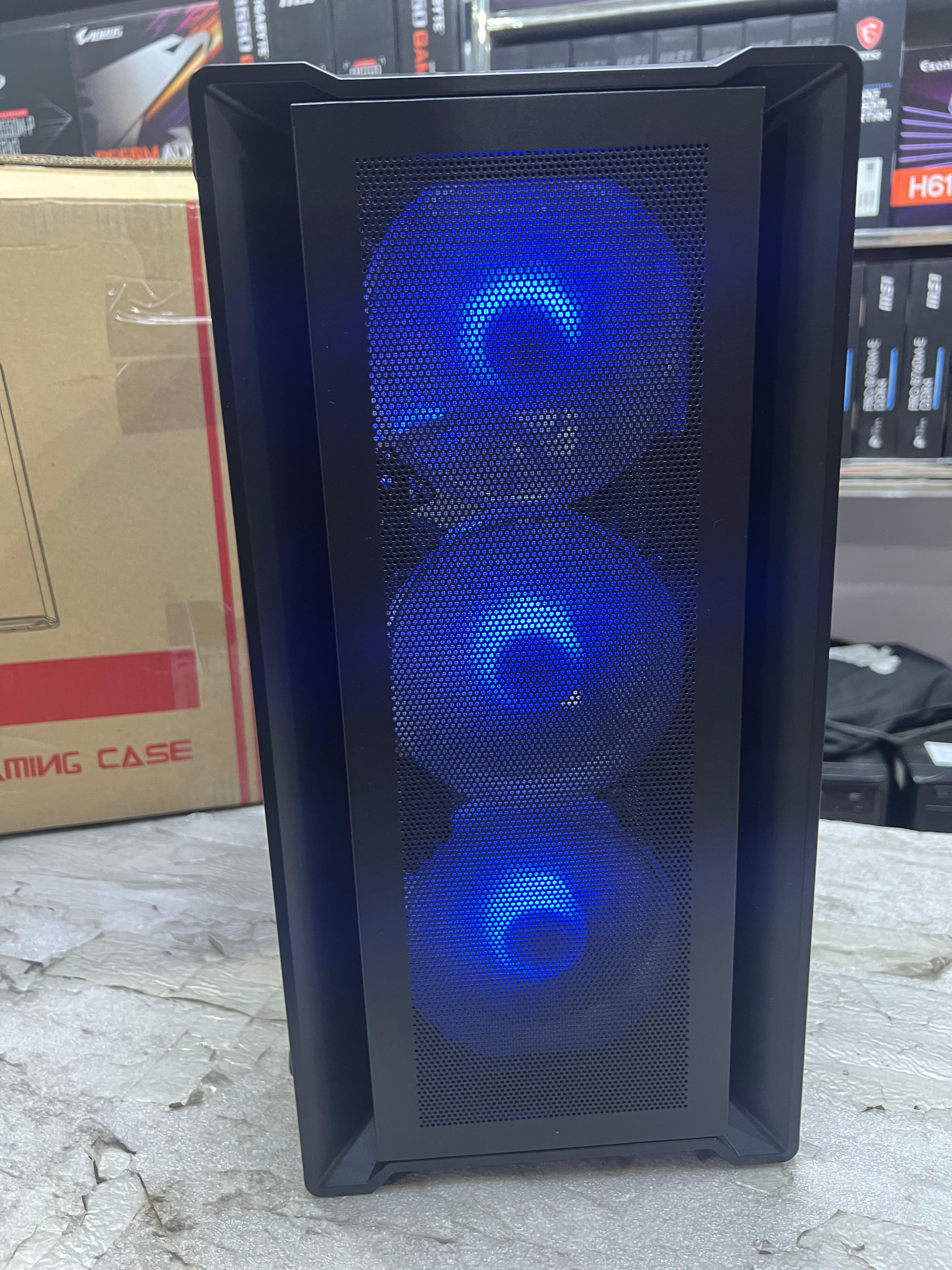 Xtech Casing X9 Black 4 RGB Fans