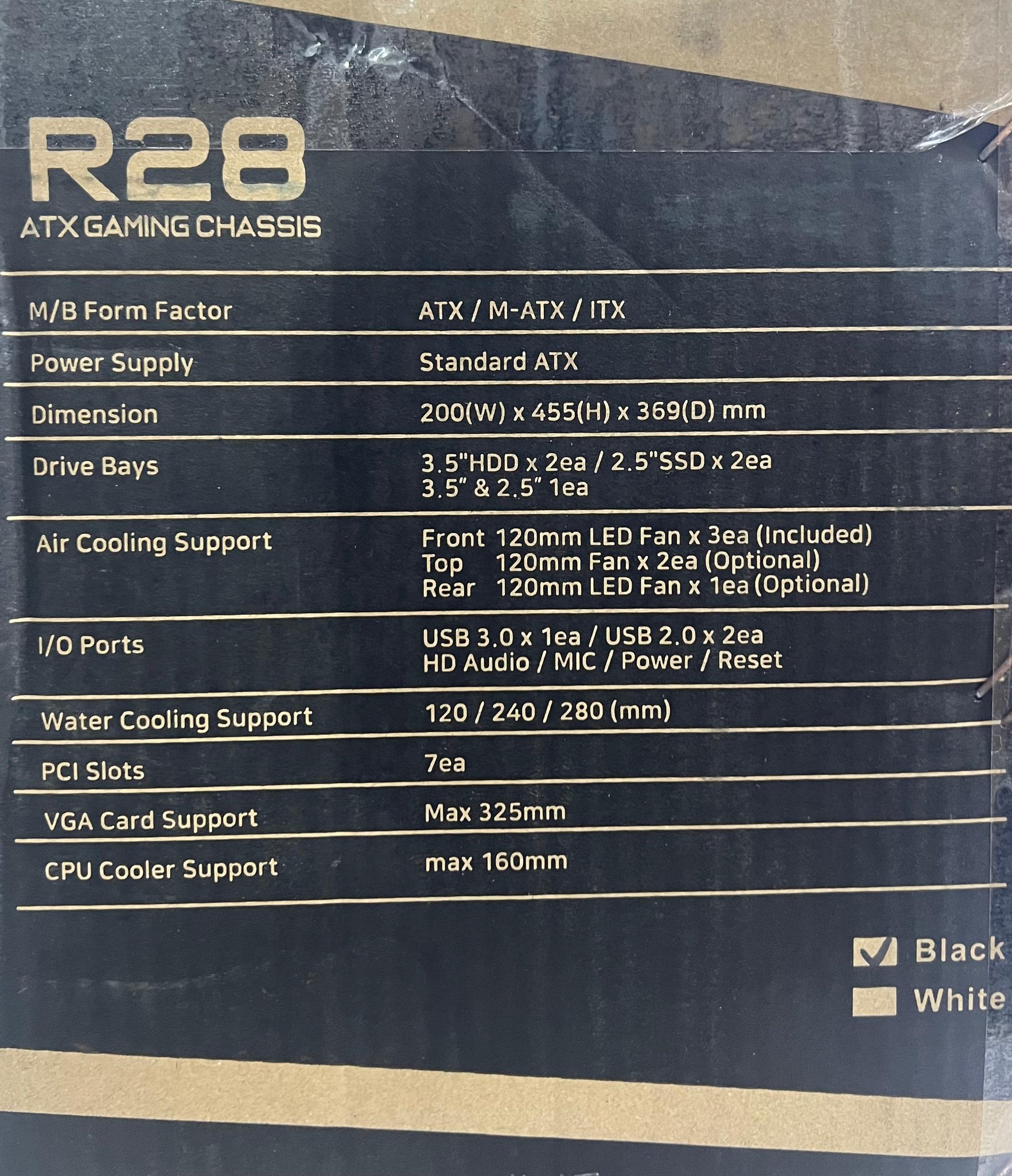 Sonic Casing R28 Black 4 RGB Fans Price in Pakistan – BuyersPK.com