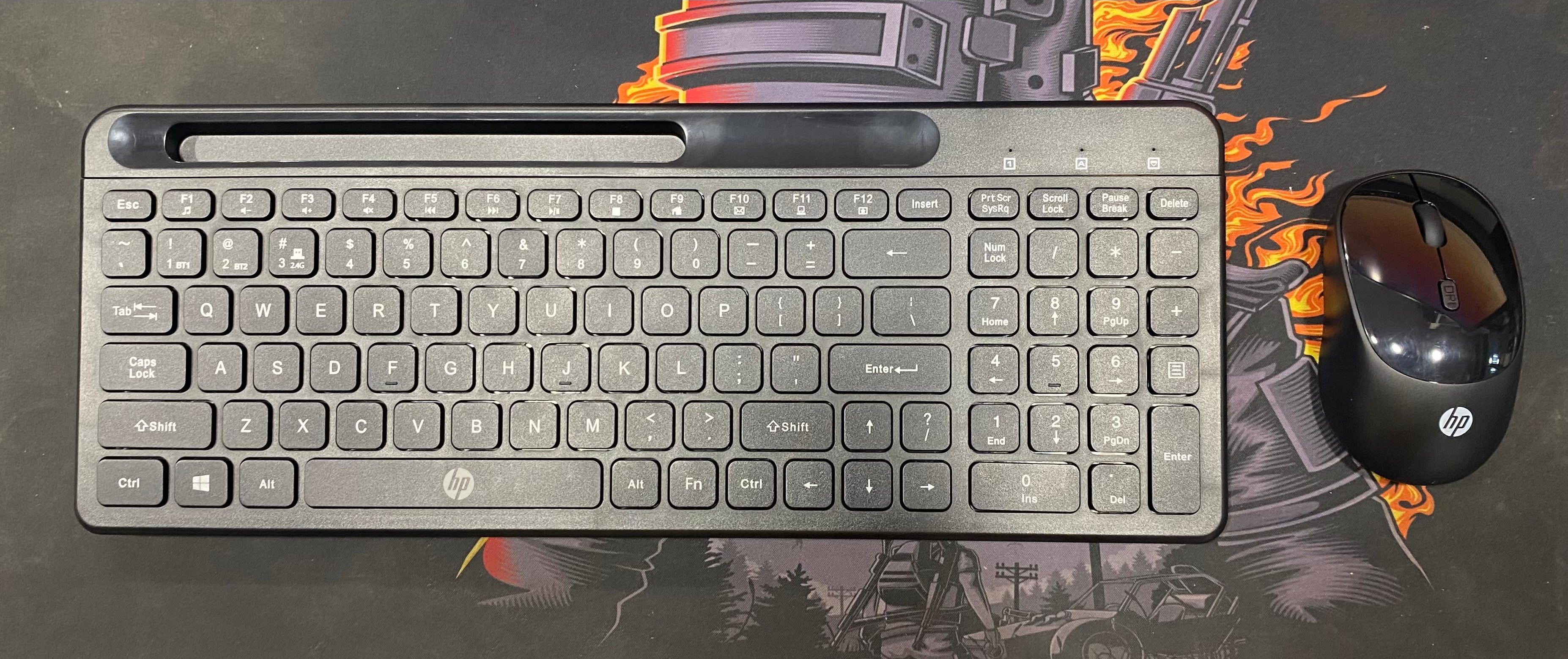 Hp Keyboard Mouse KM240 Combo Wireless Black
