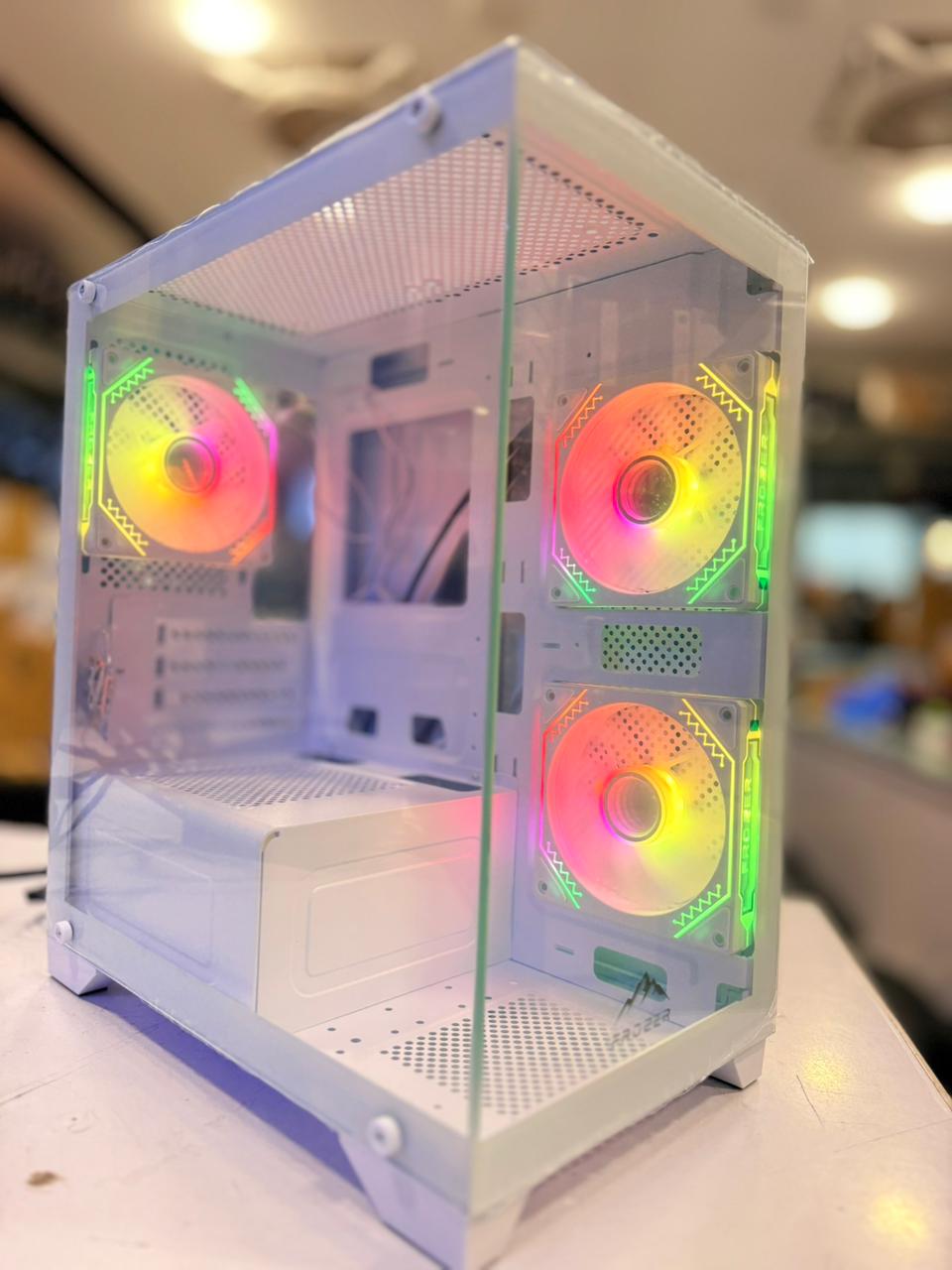 Frozer Casing Aura M 3 Infinity RGB Fans White