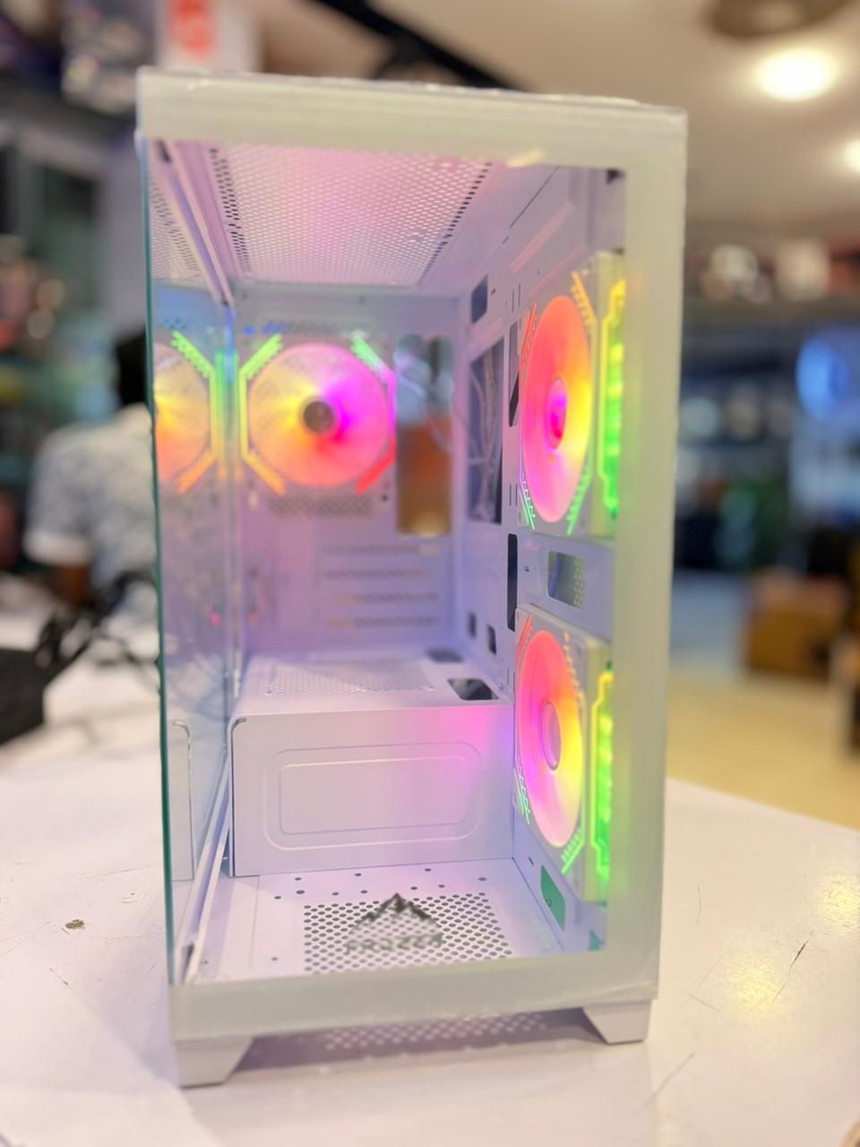 Frozer Casing Aura M 3 Infinity RGB Fans White
