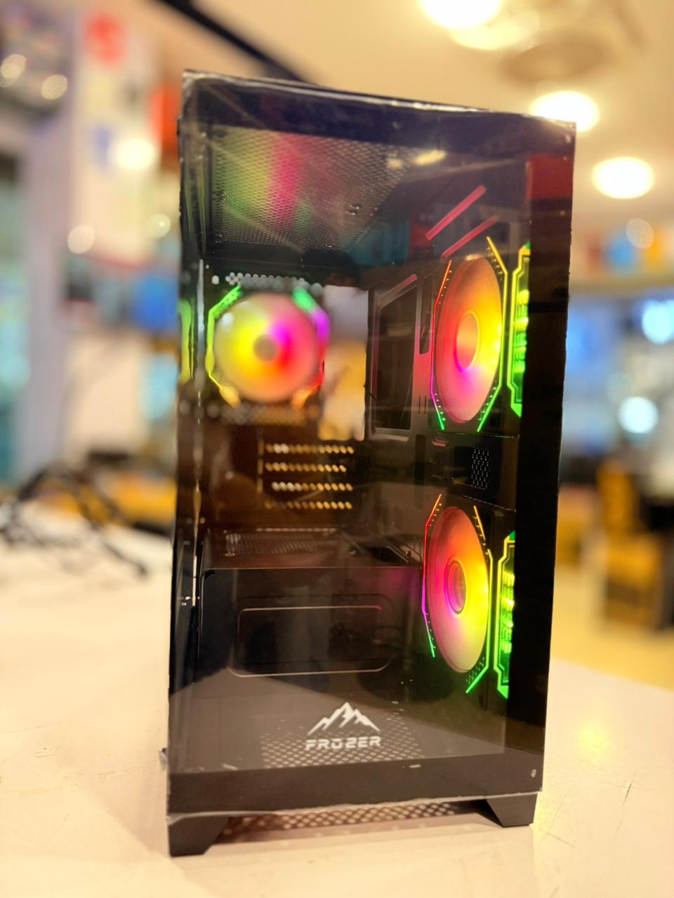 Frozer Casing Aura M 3 Infinity RGB Fans Black